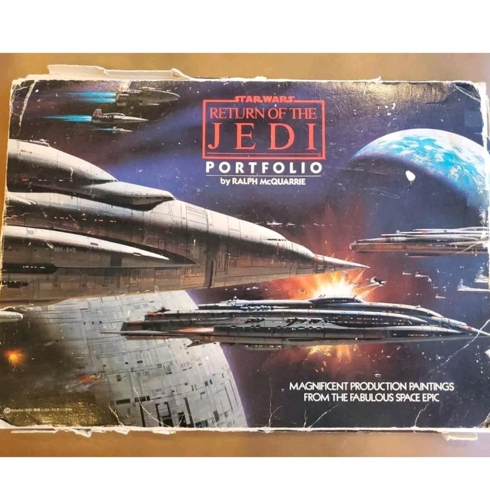 Return Of The Jedi Portfolio Prints 1983 Rare! By Ralph McQuarrie